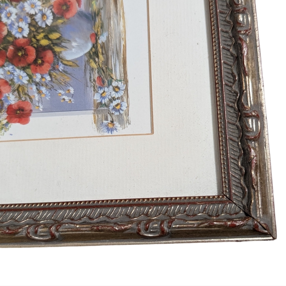 Anna Paleta small framed print flowers still life framed red poppies flaw - Picture 7 of 9